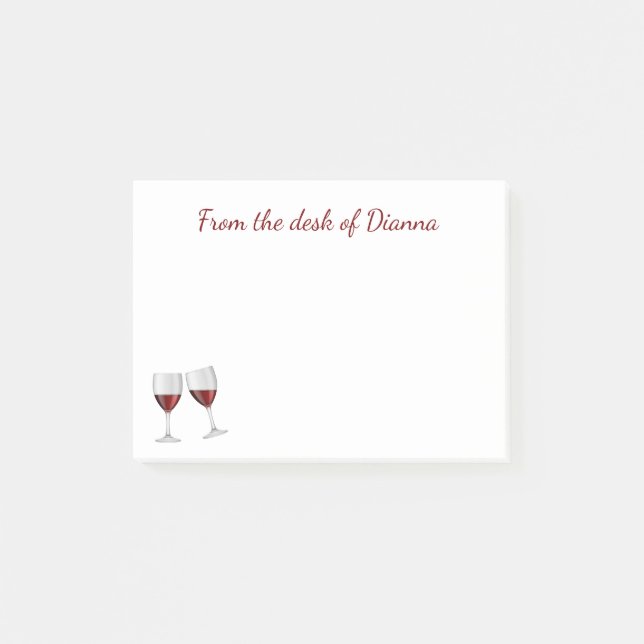 Notas Post-it® Bodega de vino de Borgoña Champagne Glasses (Anverso)