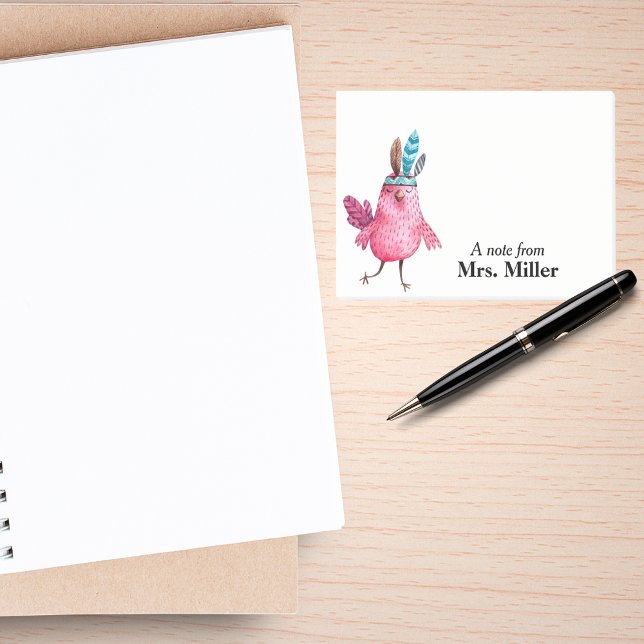 Notas Post-it® Boho Birdie Personalizado (Subido por el creador)