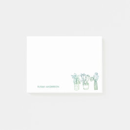 Notas Post-it® Boho Greenery Potted Houseplant