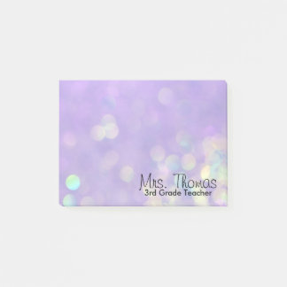 Notas Post-it® Bokeh Post It Notes 4x3 (Púrpura)