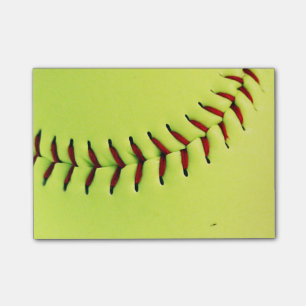 Notas Post-it® Bola amarilla del softball