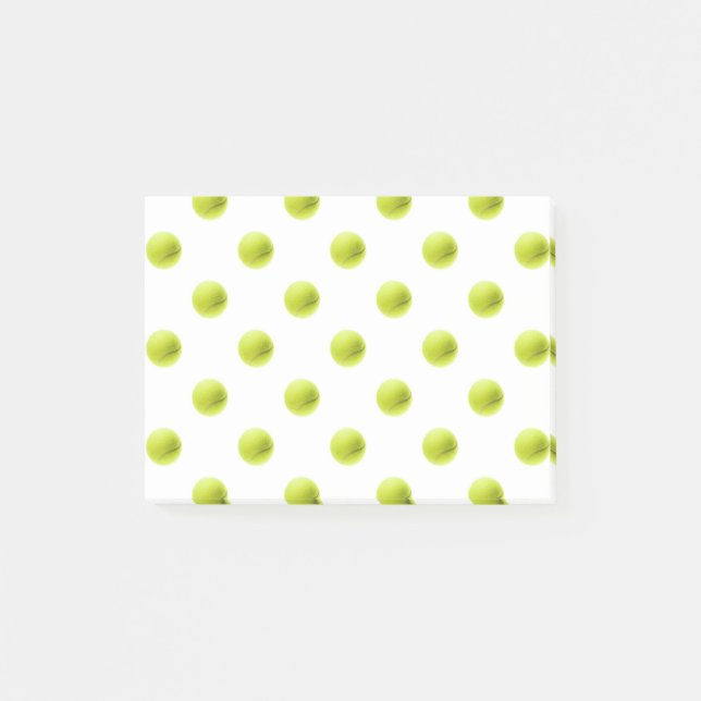 Notas Post-it® Bola del fondo de las pelotas de tenis de la verde (Anverso)