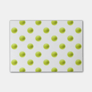 Notas Post-it® Bola del fondo de las pelotas de tenis de la verde