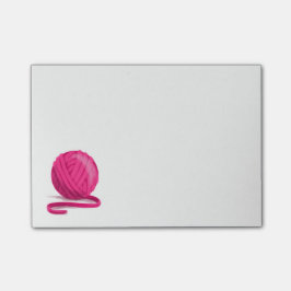 Notas Post-it® Bola del hilado rosado