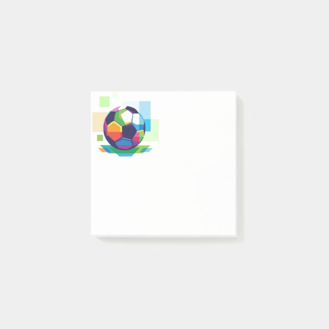 Notas Post-it® Bola post-it-Notes-Soccer (Anverso)