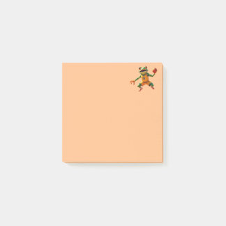 Notas Post-it® Bolas de naranja de rana de baloncesto
