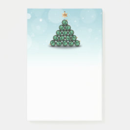 Notas Post-it® Bolas de navidades en forma de árbol