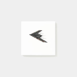 Notas Post-it® Bombardero de sigilo B-2 B2 Spirit Avión a reacció