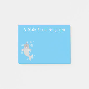 Notas Post-it® Bombillas de narguile alegres, ilustracion persona