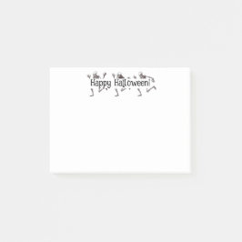 Notas Post-it® Bones bailables Feliz Halloween