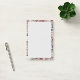 Notas Post-it® bonitas flores azules rosas de colores