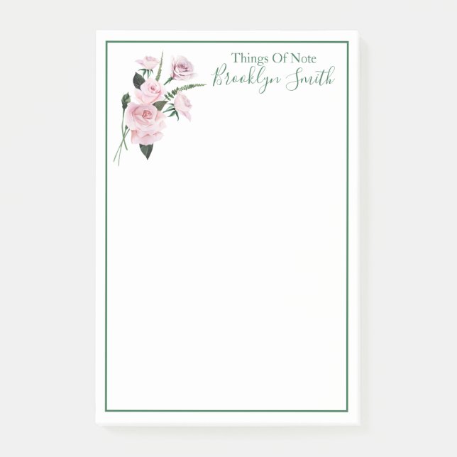 Notas Post-it® Bonito Bouquet Floral (Anverso)