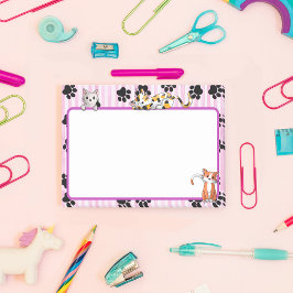 Notas Post-it® Bonito Color rosa con pastas gatitos lindos 4" x 3