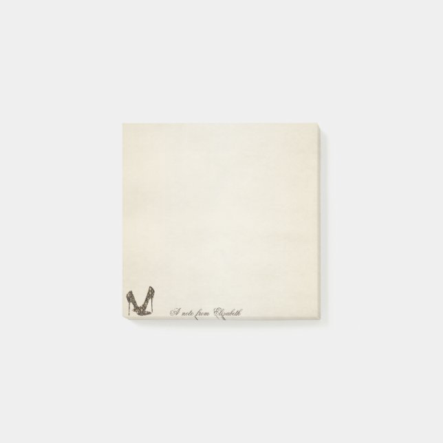 Notas Post-it® Bonito, Elegante, De Tacones Altos (Anverso)