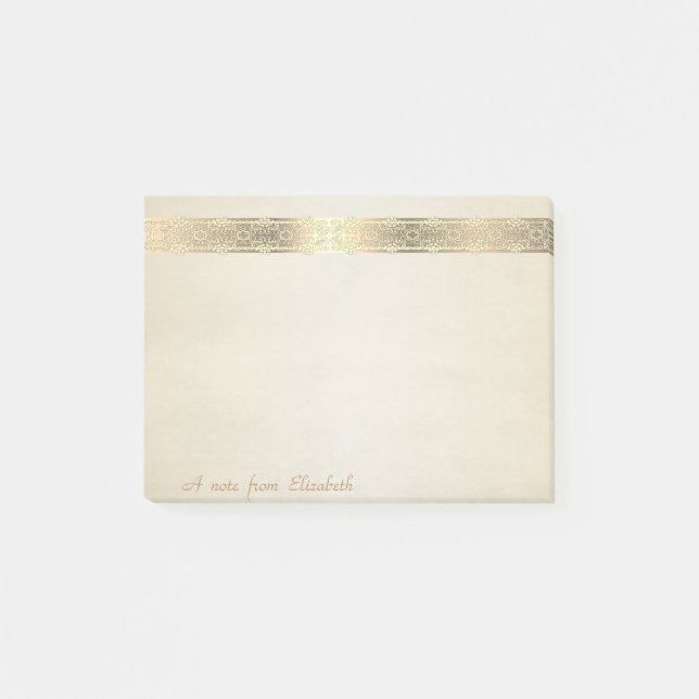 Notas Post-it® Bonito Elegante, Elegante Y Acogedor (Anverso)