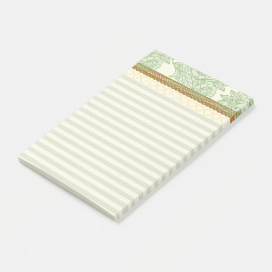 Notas Post-it® Bonito encaje y rayas moda femenina de color paste