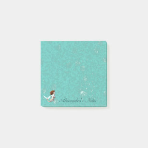 Notas Post-it® Bonito Koi Sirena Nadando Subacuática