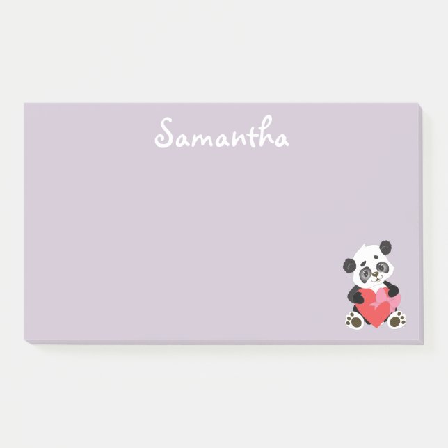Notas Post-it® Bonito Panda (Anverso)