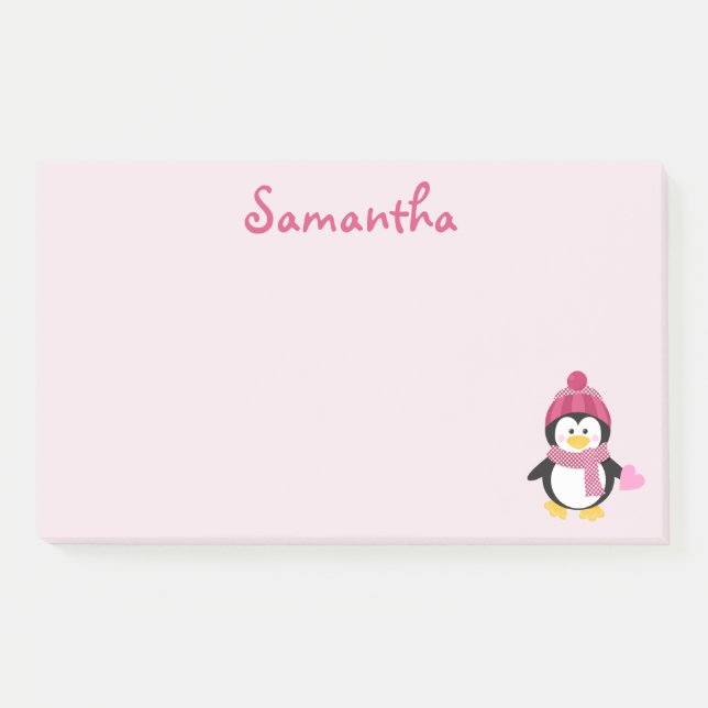 Notas Post-it® Bonito Penguin Love (Anverso)