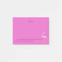 Bonito rosa Flamingo Biblia Verso