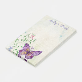 Notas Post-it® Bonito Vintage Watercolor Butterfly personalizado