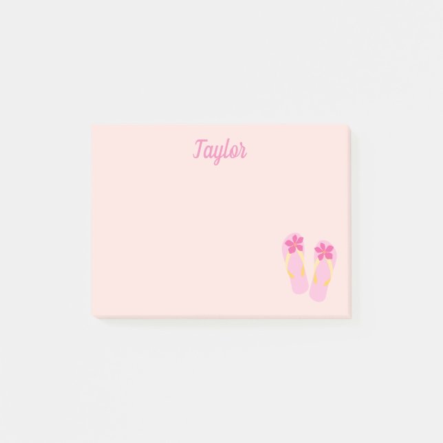 Notas Post-it® Bonito Volteado rosado (Anverso)