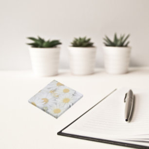 Notas Post-it® Bonito White Daisies Floral