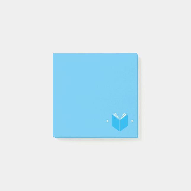Notas Post-it® Book Lover Post It Notes / Blue (Anverso)