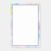 Borde de color de agua pastel