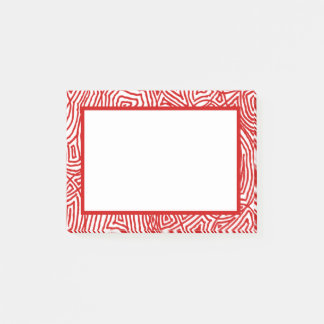 Notas Post-it® Borde de huella digital roja