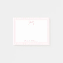 Borde de lazo rosa claro y rayas lindas