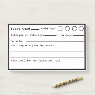 Notas Post-it® Borde negro de escena de escritura de pantalla,