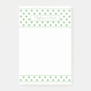 Notas Post-it® Borde personalizado simple de sabio de punto de po