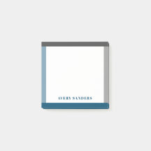 Borde sencillo de nombre negrita moderno