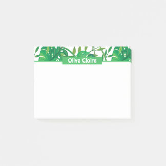 Notas Post-it® Borde Tropical Personalizado