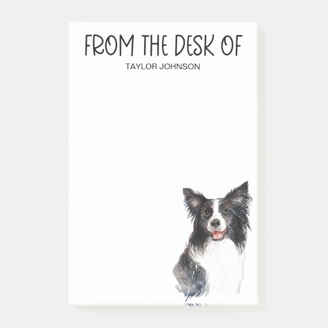 Notas Post-it® Border Collie (Anverso)