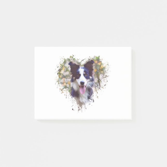 Notas Post-it® Border Collie Lover Design (Anverso)