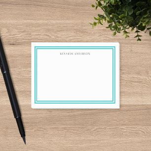Notas Post-it® Bordes Clásicos Modernos de Color Personalizado