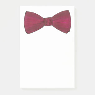 Notas Post-it® Borgoña Bow Tie Bowtie Groom Boda Prom Post-It