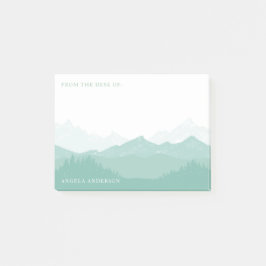 Notas Post-it® Bosque de la montaña con grande conocido