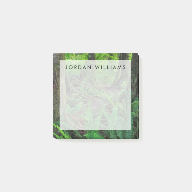 Notas Post-it® Bosque Verde Exuberante Escénico (Anverso)