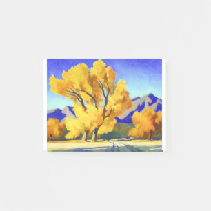 Notas Post-it® Bosques de algodón del desierto de Maynard Dixon