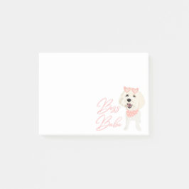 Notas Post-it® Boss Babe Personalizado Mascota Post-It Notes