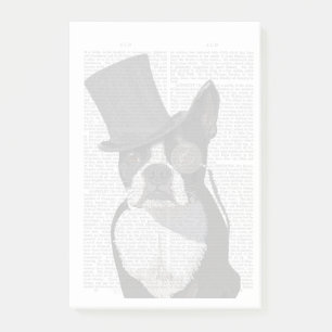 Notas Post-it® Boston Terrier, hedor formal y Gorra