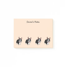 Boston Terriers Personalizado Post-it® Notes 4" x 