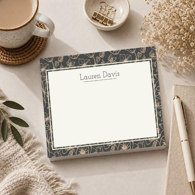 Notas Post-it® Botánico Personalizado del Bosque  (Personalized Botanical Post It Notes)