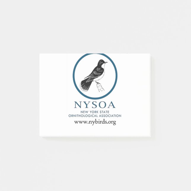Notas Post-it® Botella de agua de NYSOA (Anverso)