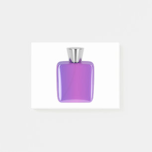 Notas Post-it® Botella de perfume púrpura