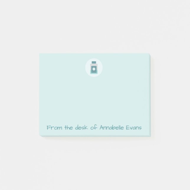 Notas Post-it® Botella de Pharmacutical (Anverso)