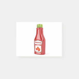 Notas Post-it® Botella de salsa de tomate